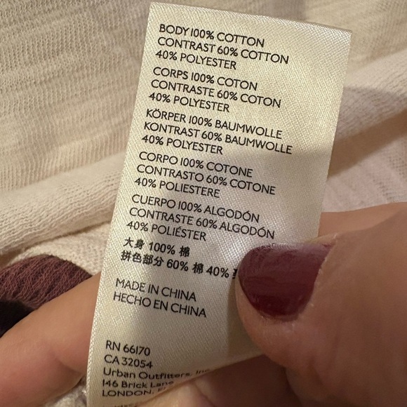 Free People Skater Tee with Knit Pattern Sleeve - Picture 9 of 11